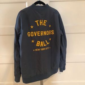 Gov Ball zip-up bomber jacket
